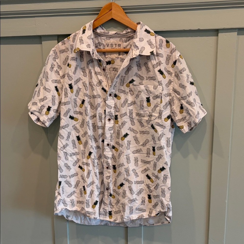 VSTR Premium Pineapple Print Casual Men's Shirt - size large